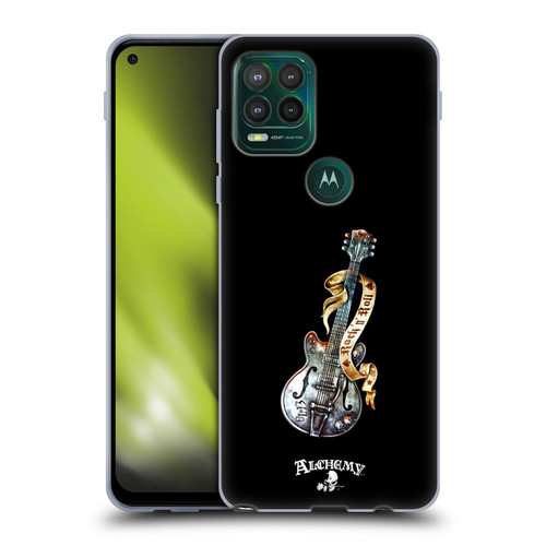 Alchemy Gothic Illustration Rock'it 56 Guitar Soft Gel Case for Motorola Moto G Stylus 5G 2021