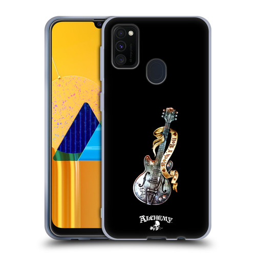 Alchemy Gothic Illustration Rock'it 56 Guitar Soft Gel Case for Samsung Galaxy M30s (2019)/M21 (2020)