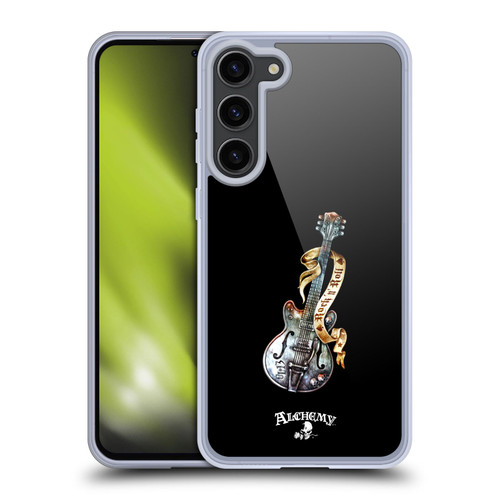 Alchemy Gothic Illustration Rock'it 56 Guitar Soft Gel Case for Samsung Galaxy S23+ 5G