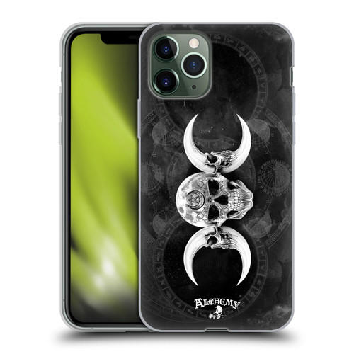 Alchemy Gothic Skull Dark Goddess Moon Soft Gel Case for Apple iPhone 11 Pro