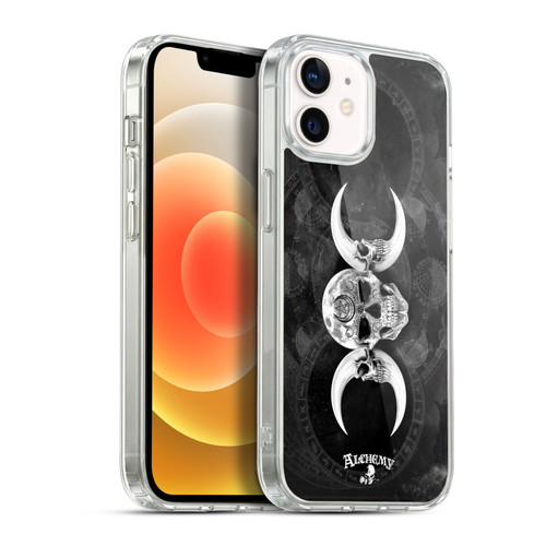 Alchemy Gothic Skull Dark Goddess Moon Soft Gel Case for Apple iPhone 12 / iPhone 12 Pro & MagSafe