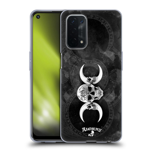 Alchemy Gothic Skull Dark Goddess Moon Soft Gel Case for OPPO A54 5G