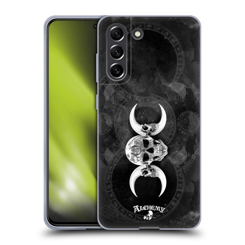 Alchemy Gothic Skull Dark Goddess Moon Soft Gel Case for Samsung Galaxy S21 FE 5G
