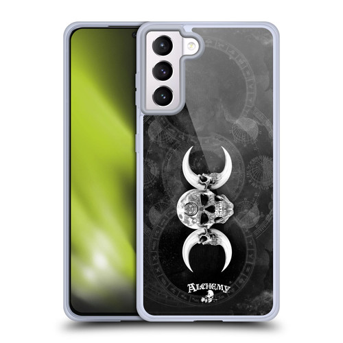 Alchemy Gothic Skull Dark Goddess Moon Soft Gel Case for Samsung Galaxy S21+ 5G