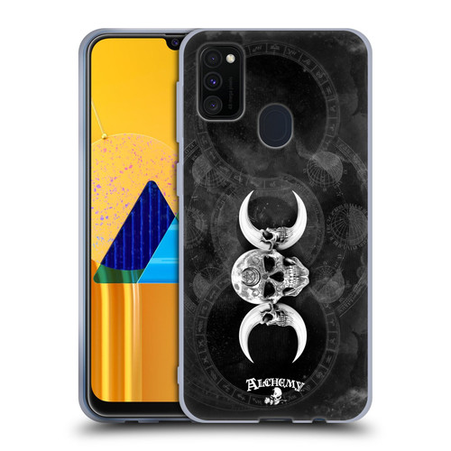 Alchemy Gothic Skull Dark Goddess Moon Soft Gel Case for Samsung Galaxy M30s (2019)/M21 (2020)