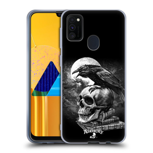 Alchemy Gothic Wing Poe's Raven Soft Gel Case for Samsung Galaxy M30s (2019)/M21 (2020)