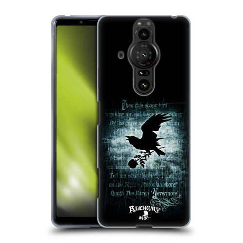 Alchemy Gothic Wing Nevermore Soft Gel Case for Sony Xperia Pro-I