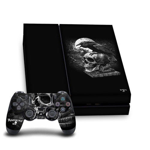 Alchemy Gothic Gothic Poe's Raven Vinyl Sticker Skin Decal Cover for Sony PS4 Console & Controller