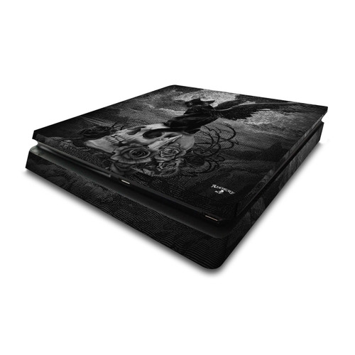 Alchemy Gothic Gothic Nine Lives Of Poe Skull Cat Vinyl Sticker Skin Decal Cover for Sony PS4 Slim Console