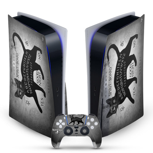 Alchemy Gothic Gothic Black Cat Spirit Board Vinyl Sticker Skin Decal Cover for Sony PS5 Disc Edition Bundle