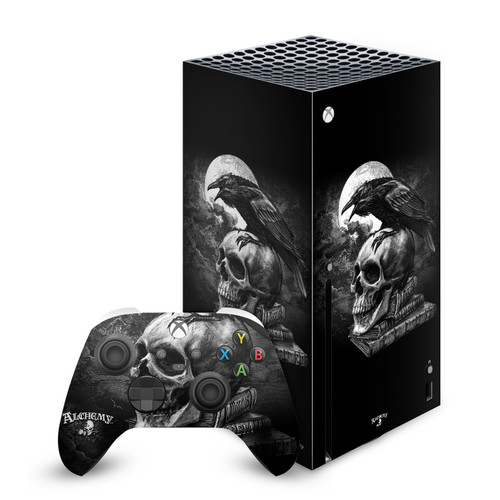 Alchemy Gothic Gothic Poe's Raven Vinyl Sticker Skin Decal Cover for Microsoft Series X Console & Controller