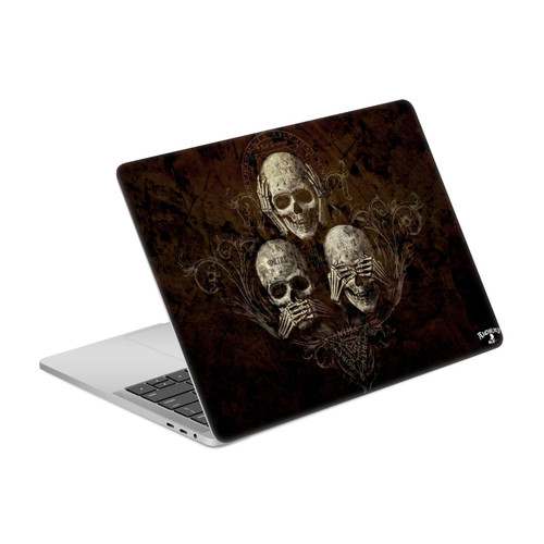 Alchemy Gothic Dark No Evil Three Skull Vinyl Sticker Skin Decal Cover for Apple MacBook Pro 13.3" A1708