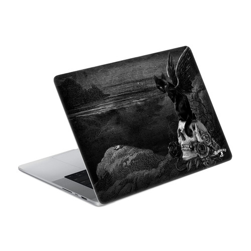 Alchemy Gothic Dark Nine Lives Of Poe Skull Cat Vinyl Sticker Skin Decal Cover for Apple MacBook Pro 16" A2485 / A3428 / A3429