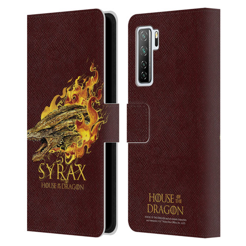 House Of The Dragon: Television Series Art Syrax Leather Book Wallet Case Cover For Huawei Nova 7 SE/P40 Lite 5G