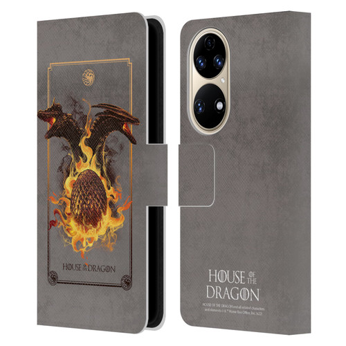 House Of The Dragon: Television Series Art Syrax and Caraxes Leather Book Wallet Case Cover For Huawei P50