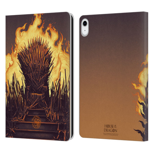 House Of The Dragon: Television Series Art Iron Throne Leather Book Wallet Case Cover For Apple iPad 10.9 (2022)