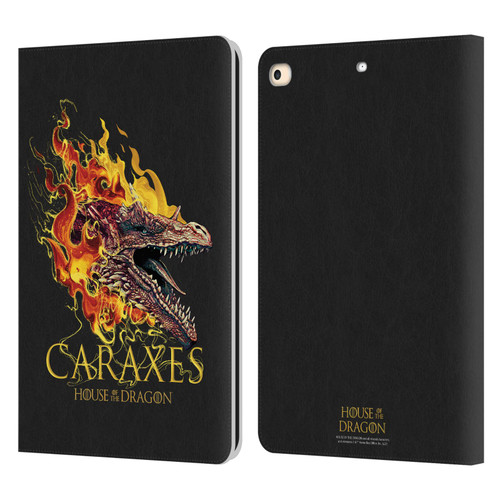 House Of The Dragon: Television Series Art Caraxes Leather Book Wallet Case Cover For Apple iPad 9.7 2017 / iPad 9.7 2018