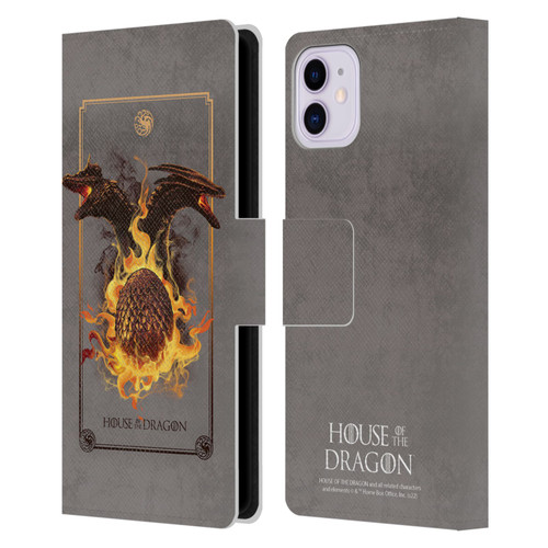 House Of The Dragon: Television Series Art Syrax and Caraxes Leather Book Wallet Case Cover For Apple iPhone 11