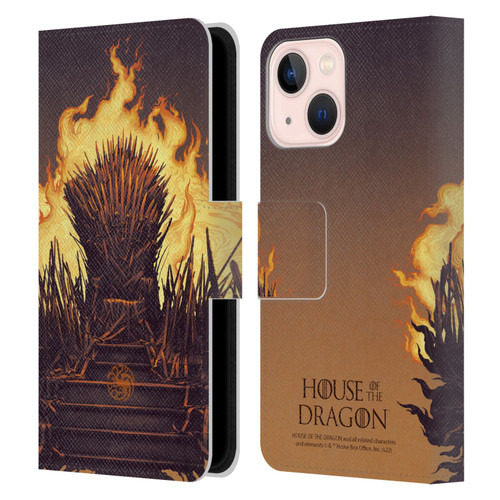 House Of The Dragon: Television Series Art Iron Throne Leather Book Wallet Case Cover For Apple iPhone 13 Mini
