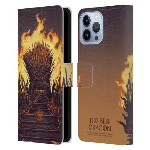 House Of The Dragon: Television Series Art Iron Throne Leather Book Wallet Case Cover For Apple iPhone 13 Pro Max
