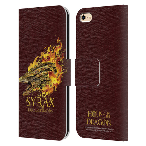 House Of The Dragon: Television Series Art Syrax Leather Book Wallet Case Cover For Apple iPhone 6 / iPhone 6s