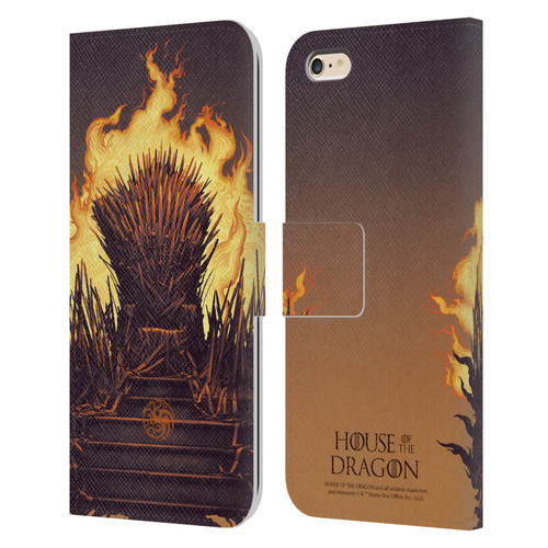 House Of The Dragon: Television Series Art Iron Throne Leather Book Wallet Case Cover For Apple iPhone 6 Plus / iPhone 6s Plus