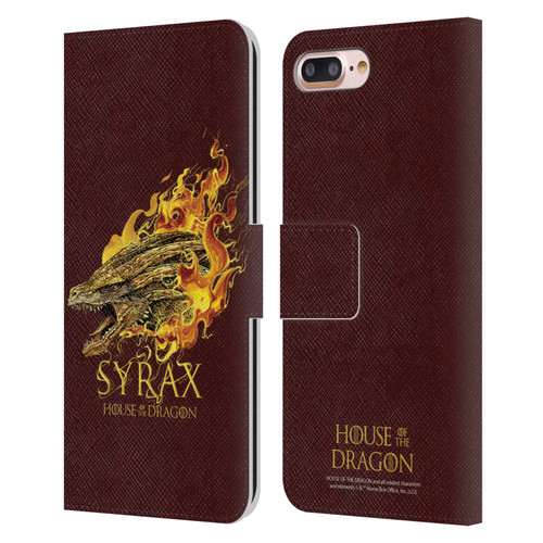 House Of The Dragon: Television Series Art Syrax Leather Book Wallet Case Cover For Apple iPhone 7 Plus / iPhone 8 Plus