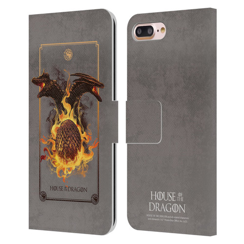 House Of The Dragon: Television Series Art Syrax and Caraxes Leather Book Wallet Case Cover For Apple iPhone 7 Plus / iPhone 8 Plus