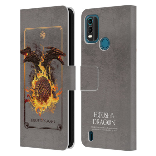 House Of The Dragon: Television Series Art Syrax and Caraxes Leather Book Wallet Case Cover For Nokia G11 Plus