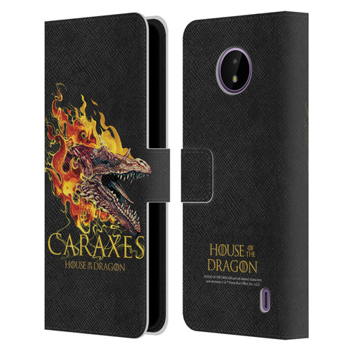 House Of The Dragon: Television Series Art Caraxes Leather Book Wallet Case Cover For Nokia C10 / C20