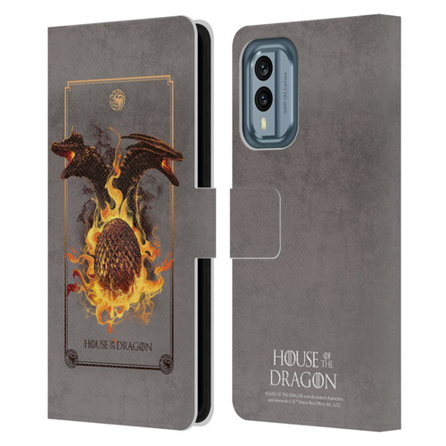 House Of The Dragon: Television Series Art Syrax and Caraxes Leather Book Wallet Case Cover For Nokia X30