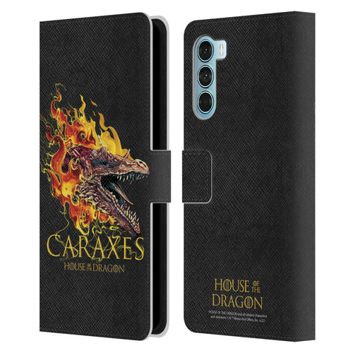 House Of The Dragon: Television Series Art Caraxes Leather Book Wallet Case Cover For Motorola Edge S30 / Moto G200 5G