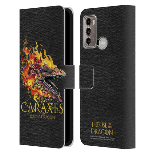 House Of The Dragon: Television Series Art Caraxes Leather Book Wallet Case Cover For Motorola Moto G60 / Moto G40 Fusion