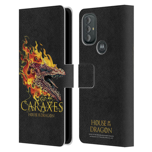 House Of The Dragon: Television Series Art Caraxes Leather Book Wallet Case Cover For Motorola Moto G10 / Moto G20 / Moto G30