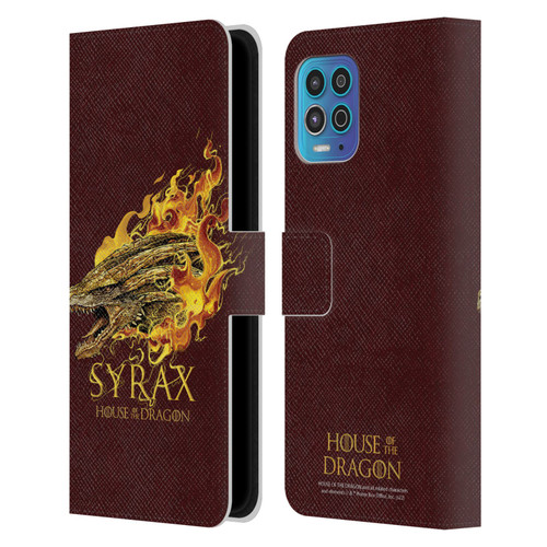 House Of The Dragon: Television Series Art Syrax Leather Book Wallet Case Cover For Motorola Moto G100