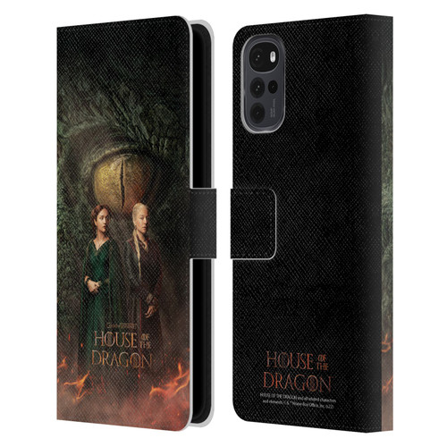 House Of The Dragon: Television Series Art Poster Leather Book Wallet Case Cover For Motorola Moto G22