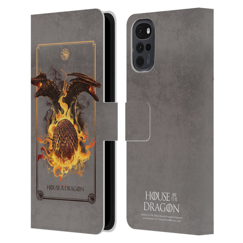 House Of The Dragon: Television Series Art Syrax and Caraxes Leather Book Wallet Case Cover For Motorola Moto G22