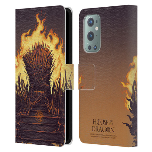 House Of The Dragon: Television Series Art Iron Throne Leather Book Wallet Case Cover For OnePlus 9