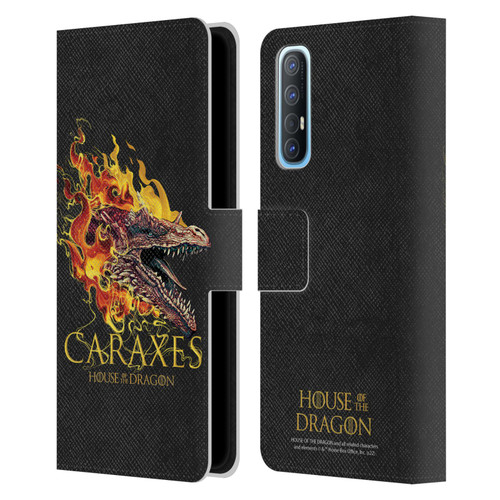 House Of The Dragon: Television Series Art Caraxes Leather Book Wallet Case Cover For OPPO Find X2 Neo 5G