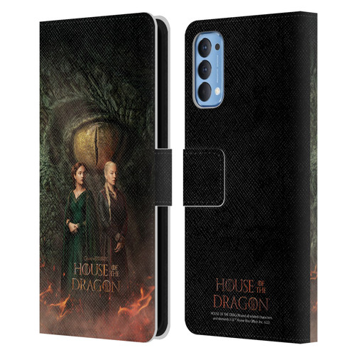 House Of The Dragon: Television Series Art Poster Leather Book Wallet Case Cover For OPPO Reno 4 5G