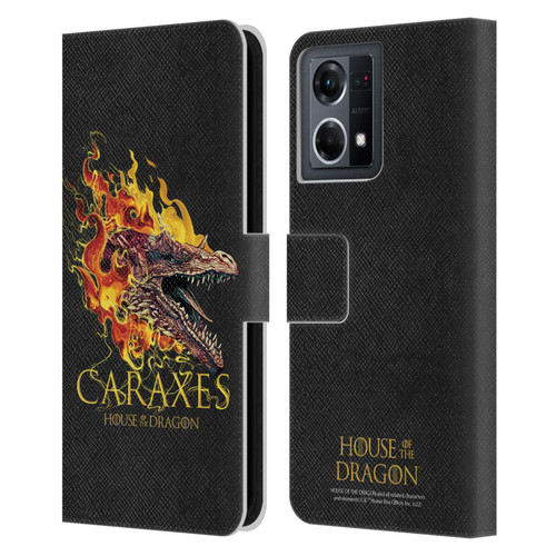 House Of The Dragon: Television Series Art Caraxes Leather Book Wallet Case Cover For OPPO Reno8 4G