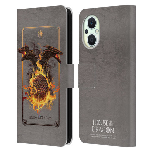 House Of The Dragon: Television Series Art Syrax and Caraxes Leather Book Wallet Case Cover For OPPO Reno8 Lite