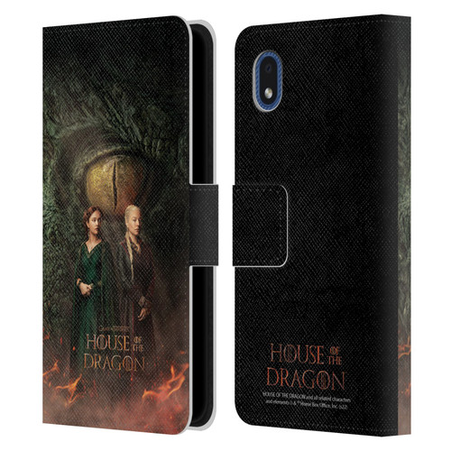 House Of The Dragon: Television Series Art Poster Leather Book Wallet Case Cover For Samsung Galaxy A01 Core (2020)