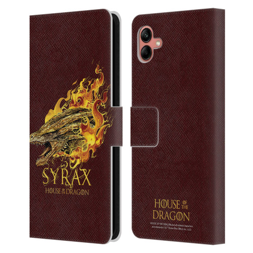 House Of The Dragon: Television Series Art Syrax Leather Book Wallet Case Cover For Samsung Galaxy A04 (2022)