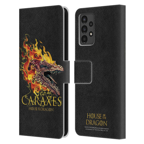 House Of The Dragon: Television Series Art Caraxes Leather Book Wallet Case Cover For Samsung Galaxy A13 (2022)