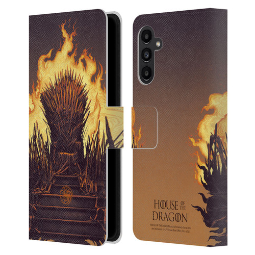 House Of The Dragon: Television Series Art Iron Throne Leather Book Wallet Case Cover For Samsung Galaxy A13 5G (2021)