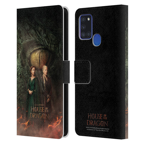House Of The Dragon: Television Series Art Poster Leather Book Wallet Case Cover For Samsung Galaxy A21s (2020)