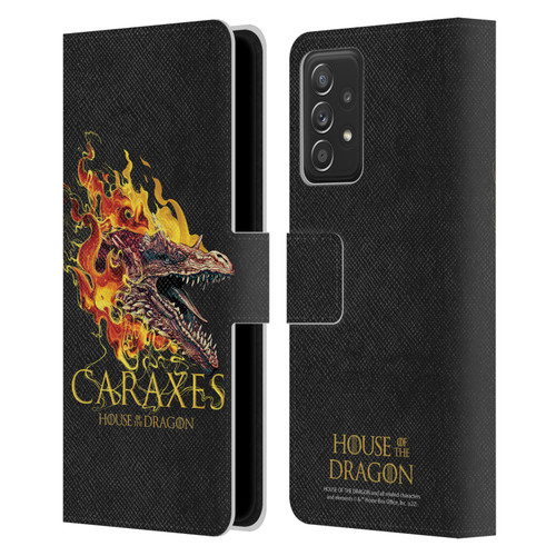 House Of The Dragon: Television Series Art Caraxes Leather Book Wallet Case Cover For Samsung Galaxy A52 / A52s / 5G (2021)