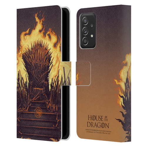 House Of The Dragon: Television Series Art Iron Throne Leather Book Wallet Case Cover For Samsung Galaxy A53 5G (2022)