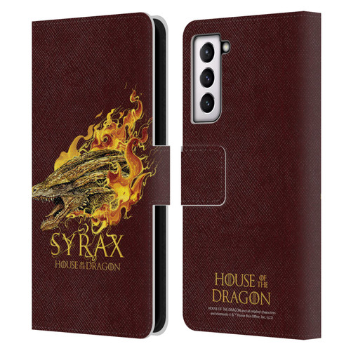 House Of The Dragon: Television Series Art Syrax Leather Book Wallet Case Cover For Samsung Galaxy S21 5G